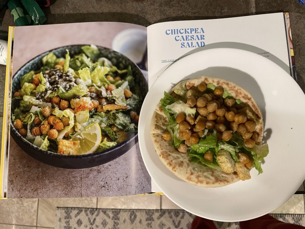 Chickpea Caesar Salad from Best of Vegan Cookbook