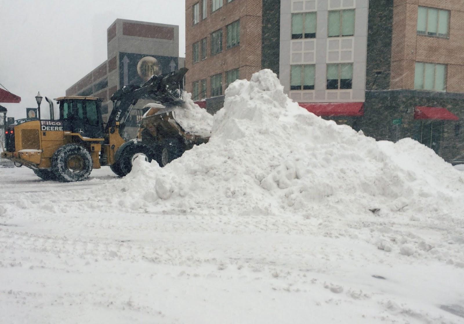 snow removal during a blizzard